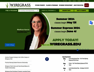 wiregrass.edu screenshot