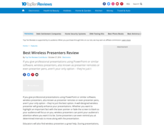 wireless-presenters-review.toptenreviews.com screenshot