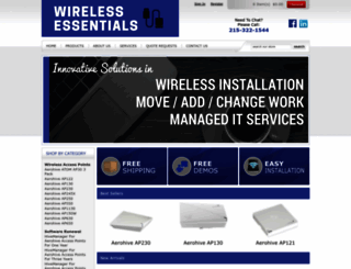 wirelessessentialsllc.com screenshot