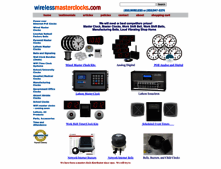 wirelessmasterclocks.com screenshot