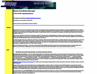 wirelessnotes.org screenshot