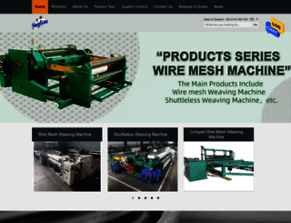wiremeshweavingmachine.com screenshot