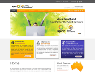 wiresbroadband.com.au screenshot