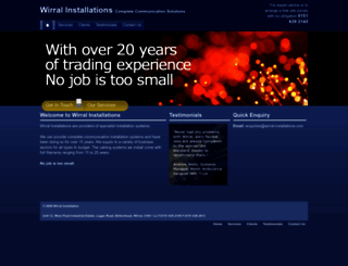 wirral-installations.com screenshot