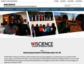 wiscience.wisc.edu screenshot