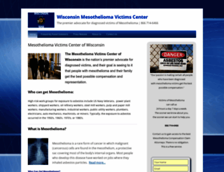 wisconsin.mesotheliomavictimscenter.com screenshot