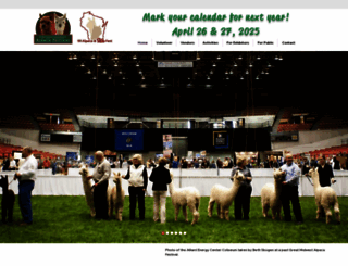 wisconsinalpacafiberfest.com screenshot