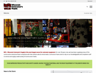 wisconsincontractorssupply.com screenshot
