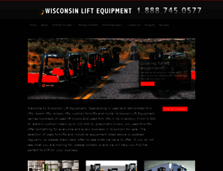 wisconsinliftequipment.com screenshot
