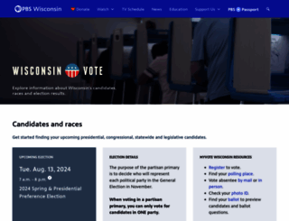 wisconsinvote.org screenshot