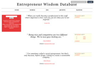 wisdom.venturevoice.com screenshot