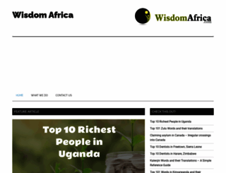 wisdomafrica.com screenshot