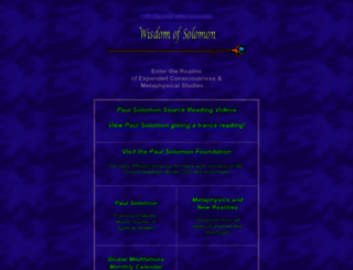 wisdomofsolomon.com screenshot