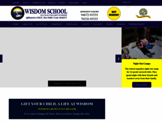 wisdomschoolhisar.com screenshot