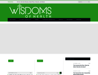 wisdomsofhealth.com screenshot