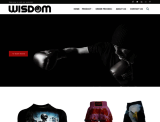 wisdomsportswear.com screenshot