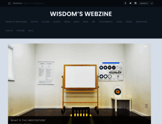 wisdomswebzine.com screenshot