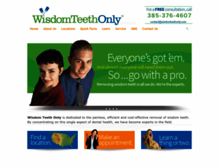 wisdomteethonly.com screenshot