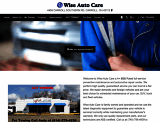 wiseautocare.com screenshot