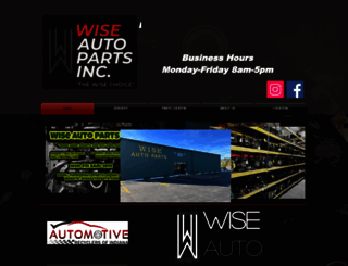 wiseautoparts.com screenshot