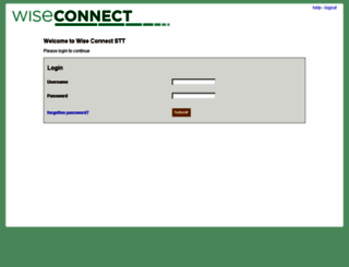 wiseconnect.servicetechtracker.com screenshot