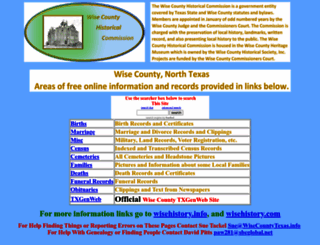 wisecountytexas.info screenshot