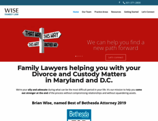 wisefamilylawdivision.com screenshot