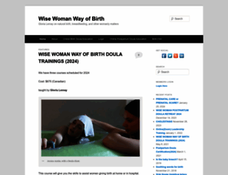 wisewomanwayofbirth.com screenshot