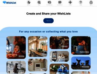 wishlist.com screenshot