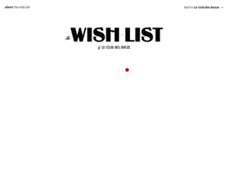 wishlist.leclubdesdouze.com screenshot