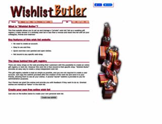 wishlistbutler.com screenshot