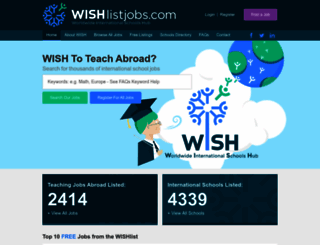 wishlistjobs.com screenshot