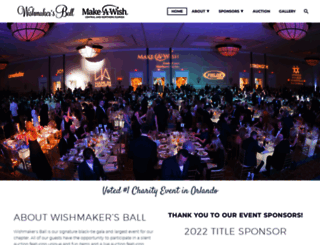wishmakersball.com screenshot