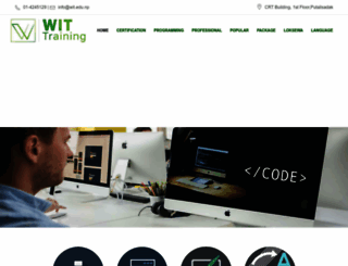 wit.edu.np screenshot