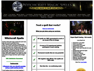 witchcraftmagicspells.org screenshot