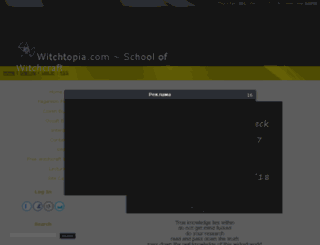 witchtopia.com screenshot