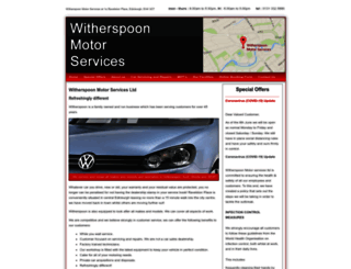 witherspoonmotorservices.co.uk screenshot
