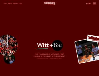 wittenberg.edu screenshot