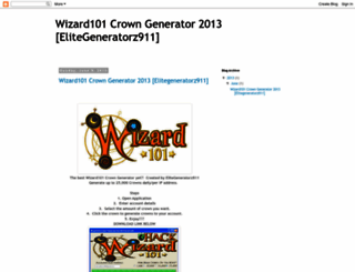 wizard101-crown-generator-2013.blogspot.com screenshot