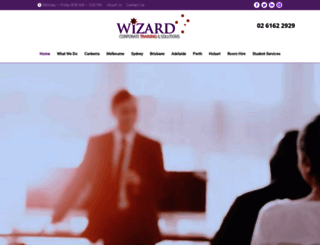 wizardcorporatetraining.com.au screenshot