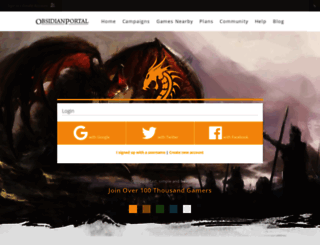 wizardspact.obsidianportal.com screenshot