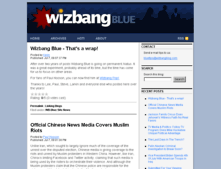 wizbangblue.com screenshot
