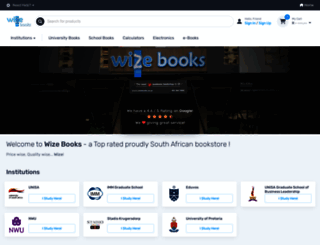 wizebooks.co.za screenshot
