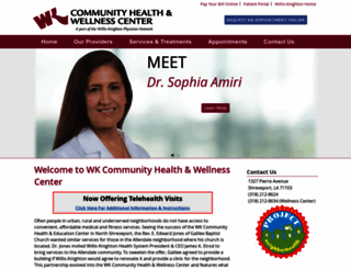 wkcommunityhealthcenter.com screenshot