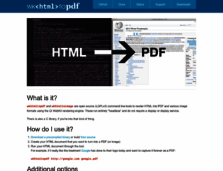 wkhtmltopdf.org screenshot
