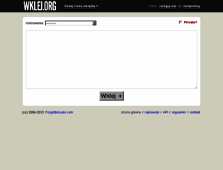 wklej.org screenshot