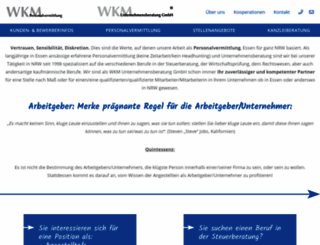 wkm-unternehmensberatung.de screenshot