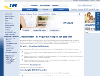 wlan-service.ewetel.de screenshot
