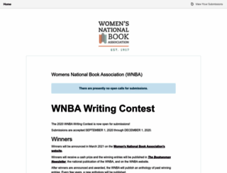 wnba.submittable.com screenshot