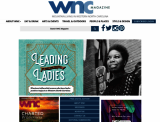 wncmagazine.com screenshot